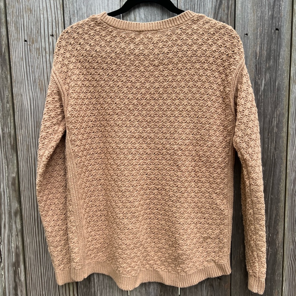 Old Navy Scoop Dark Sand High Low Hem Sweater Small - Picture 8 of 8